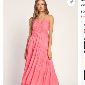 Gorgeous pink maxi dress